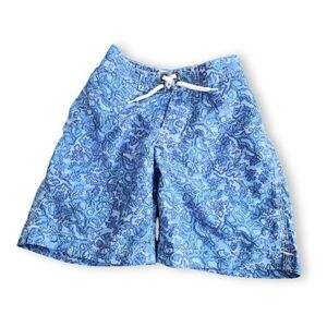 Blue Coral Reef Swim Trunks, Kid's 4